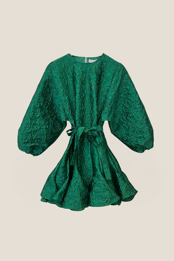 Line Of Oslo Poppi Metallic Dress Dress Green 053