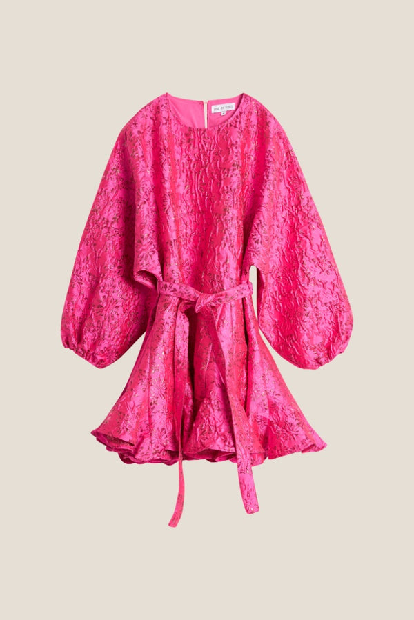 Line Of Oslo Poppi Metallic Dress Dress Pink 002