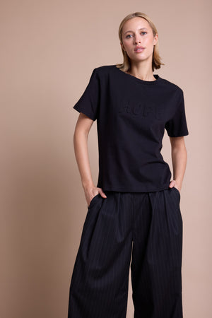 Line Of Oslo Preppy Hope T-skjorte T-shirt Black 097