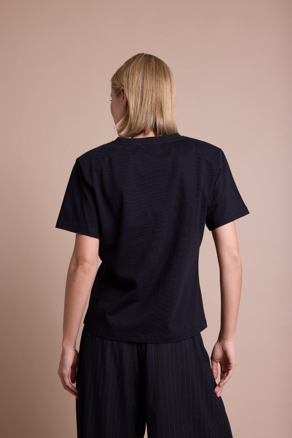 Line Of Oslo Preppy Hope T-skjorte T-shirt Black 097
