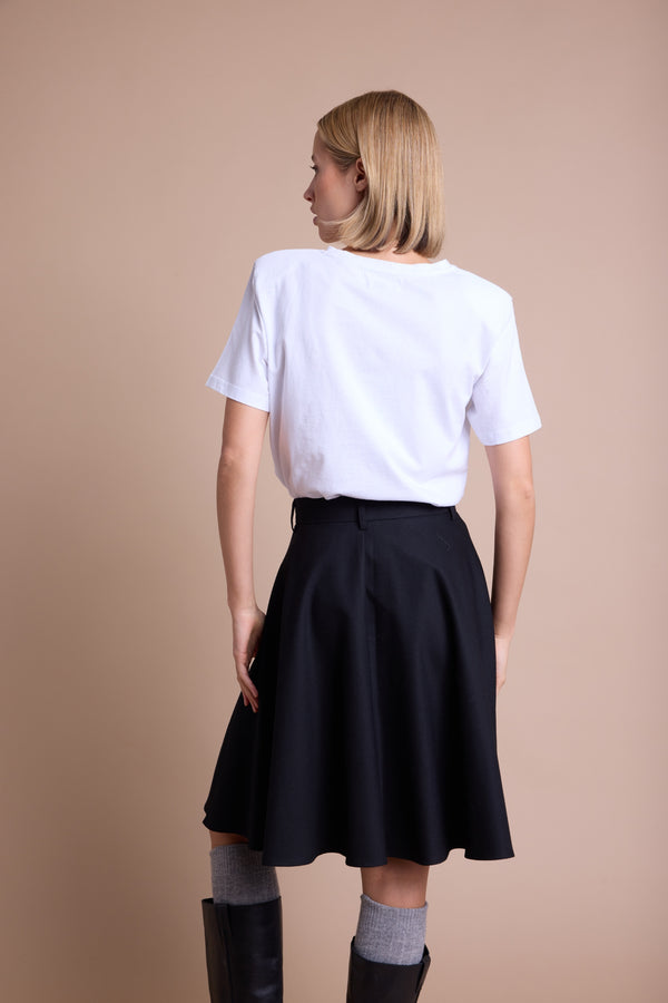 Line Of Oslo Preppy Magic T-skjorte T-shirt White w/black