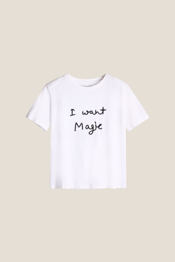 Line Of Oslo Preppy Magic T-skjorte T-shirt White w/black