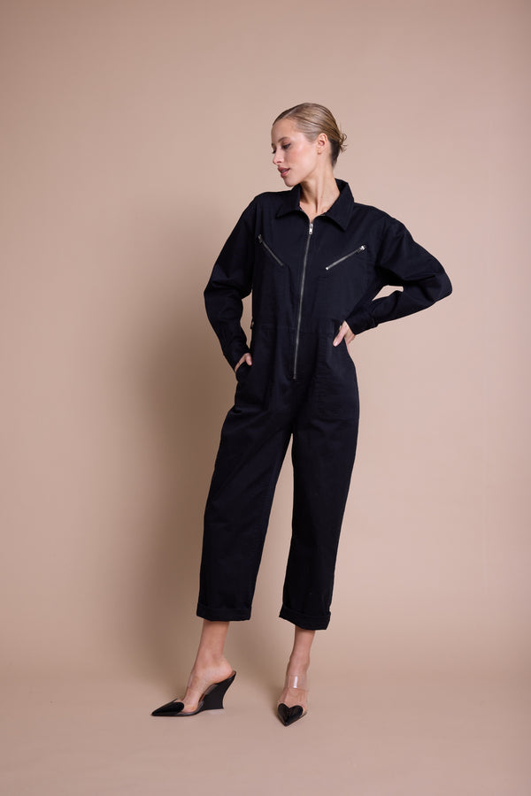 Line Of Oslo Ready Jumpsuit Overalls Black 097