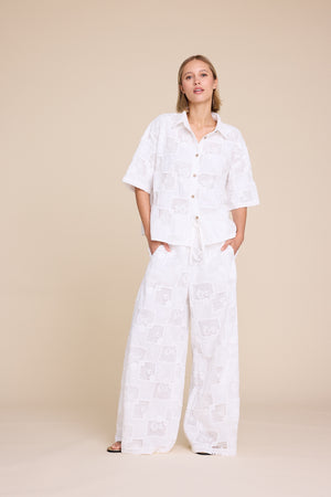 Line Of Oslo Resort Lace Top Top White 001