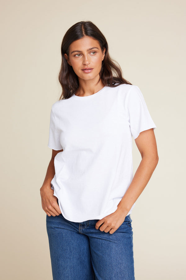 Line Of Oslo Rock T-shirt T-shirt White 001