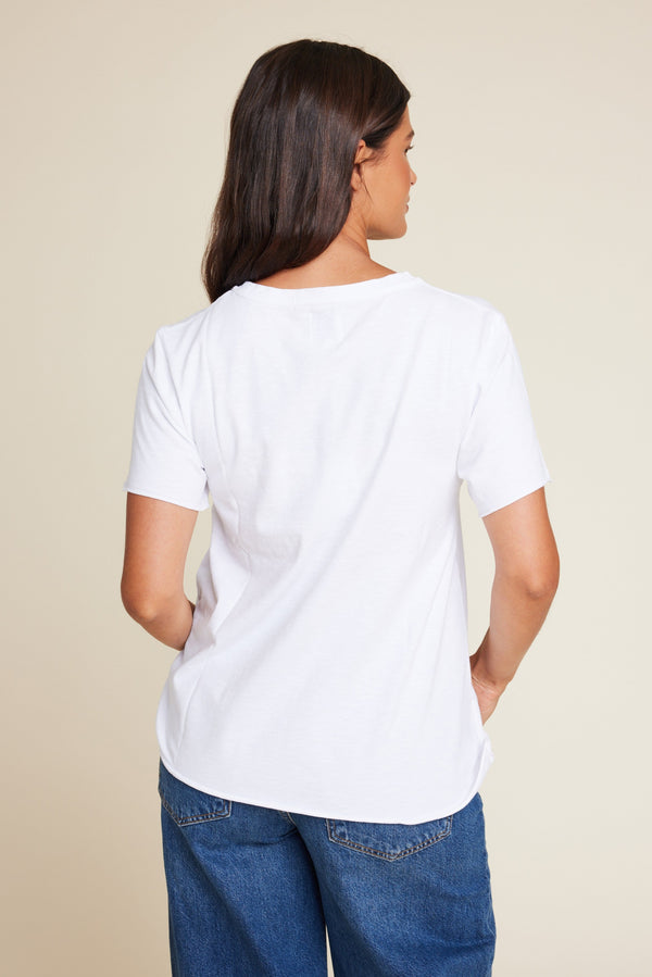 Line Of Oslo Rock T-shirt T-shirt White 001