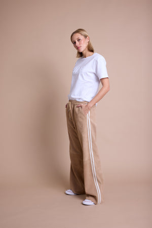 Line Of Oslo Rolling Semsket Bukse Trouser Camel 061