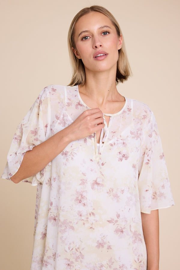 Line Of Oslo Romance Flower Dress Dress Yellow 060