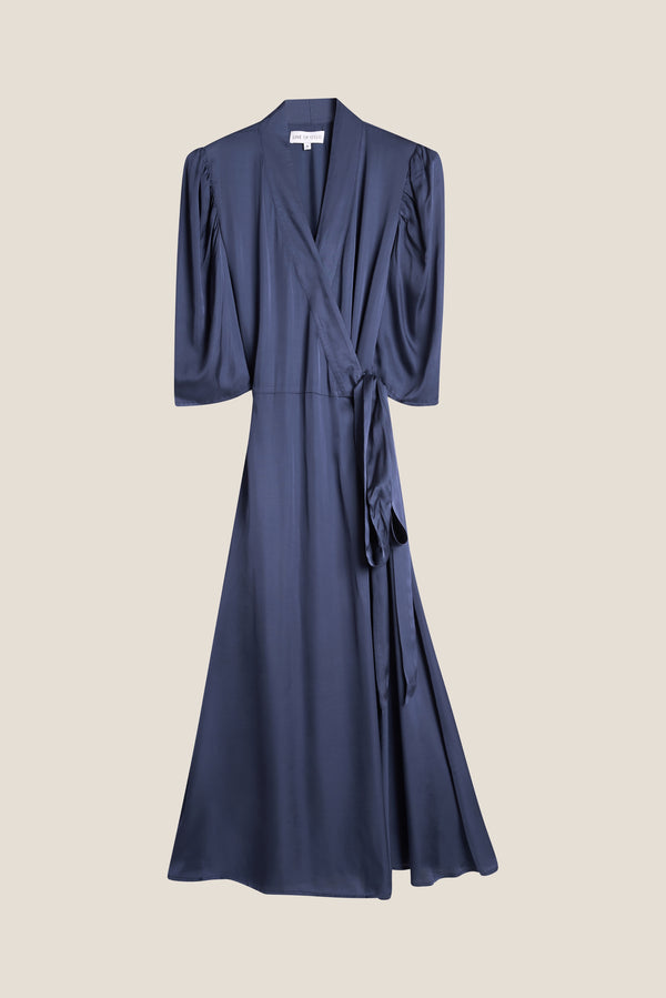 Line Of Oslo Scarlett Solid Dress Dress Dark blue