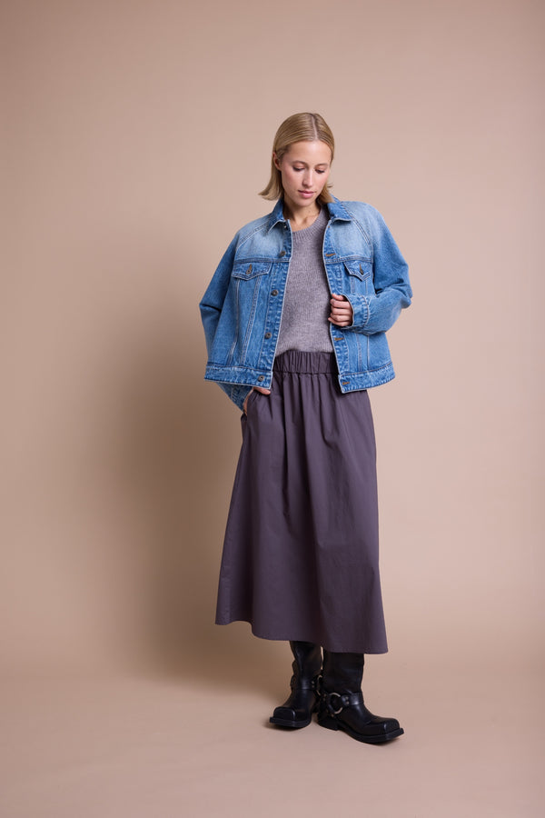 Line Of Oslo Skirt Solid Skirt