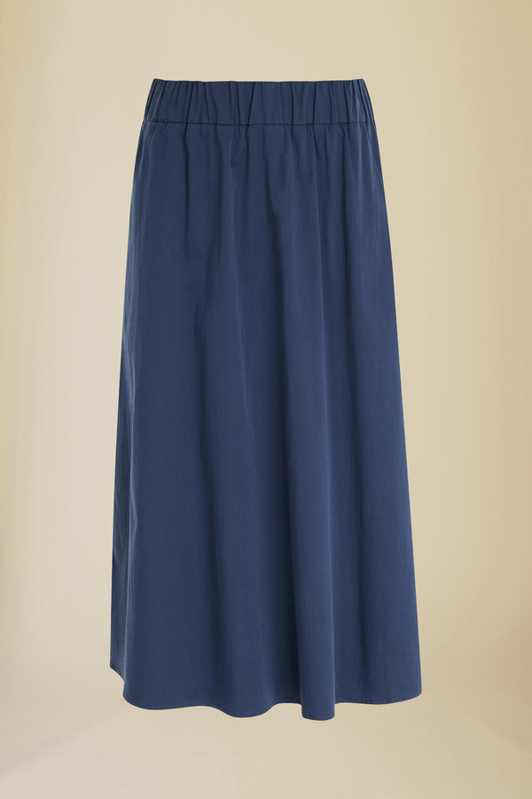 Line Of Oslo Skirt Solid Skirt Blue 066