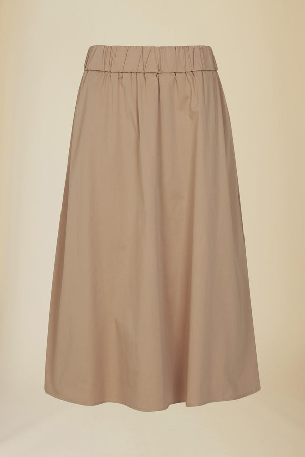 Line Of Oslo Skirt Solid Skirt Latte