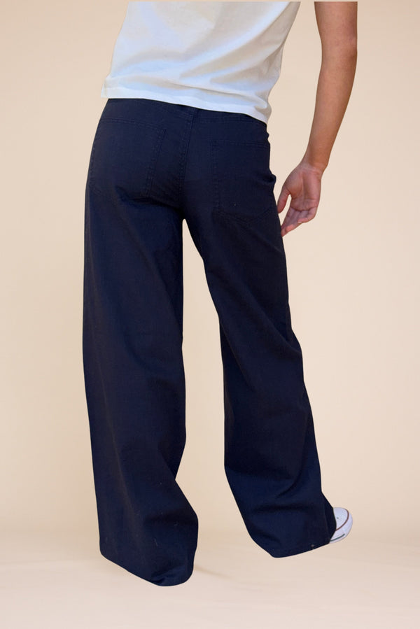 Line Of Oslo St. Barth Linen Trousers Trouser Dark blue