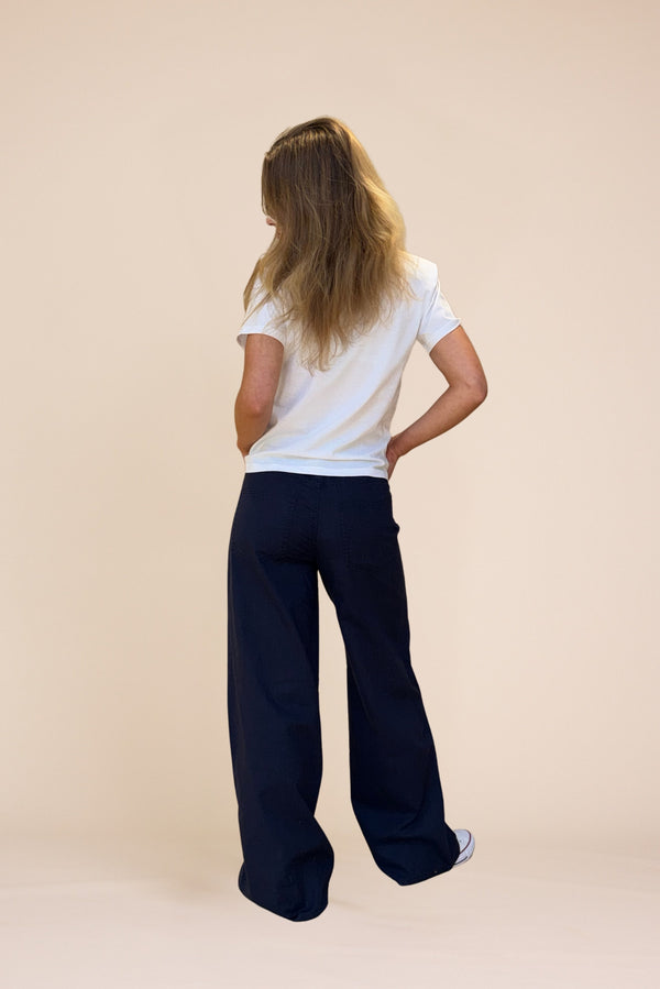 Line Of Oslo St. Barth Linen Trousers Trouser Dark blue