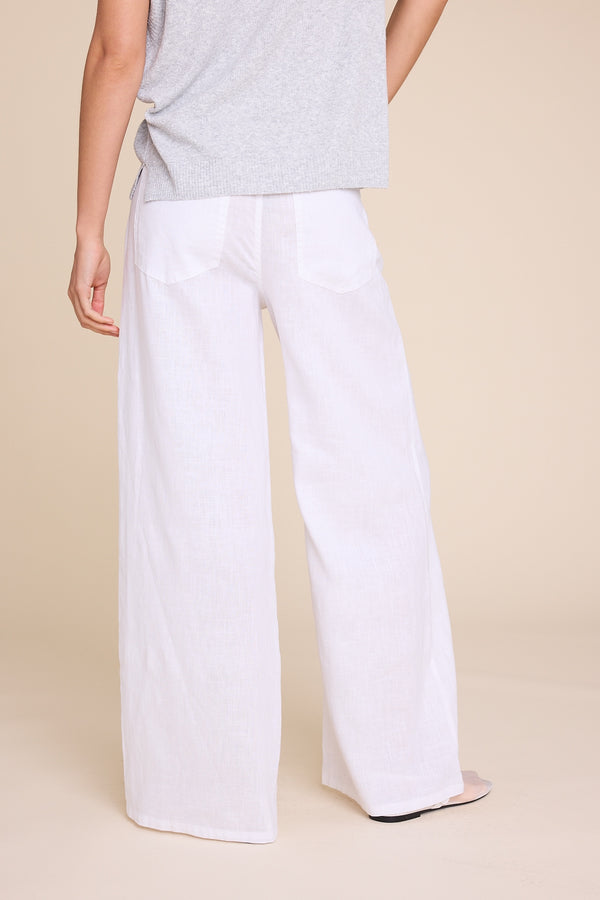 Line Of Oslo St. Barth Linen Trousers Trouser White 001