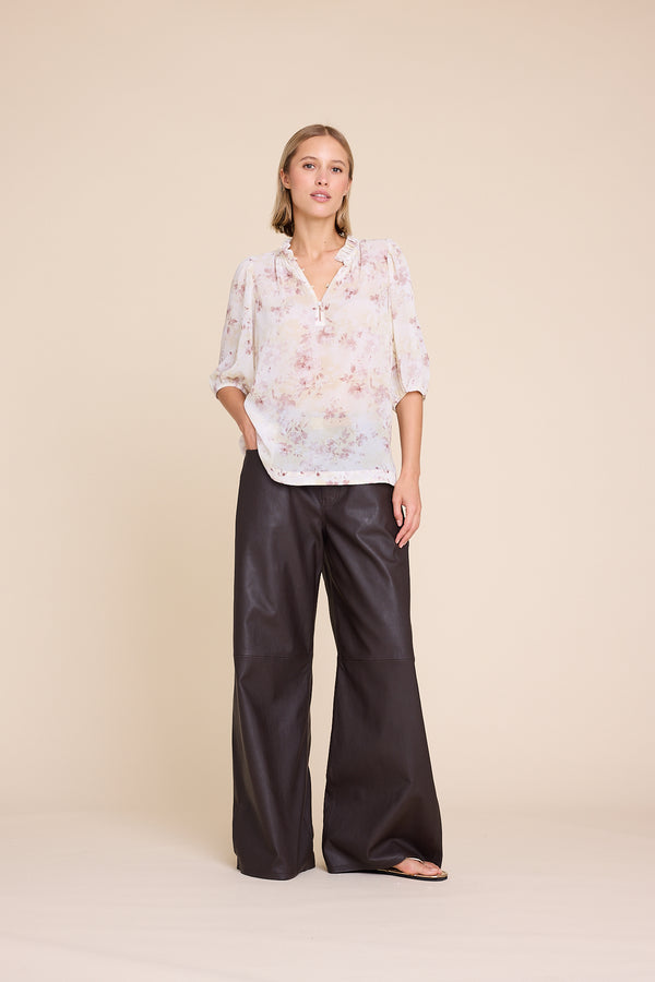 Line Of Oslo St. Barth Leather Leather pant Brown 063