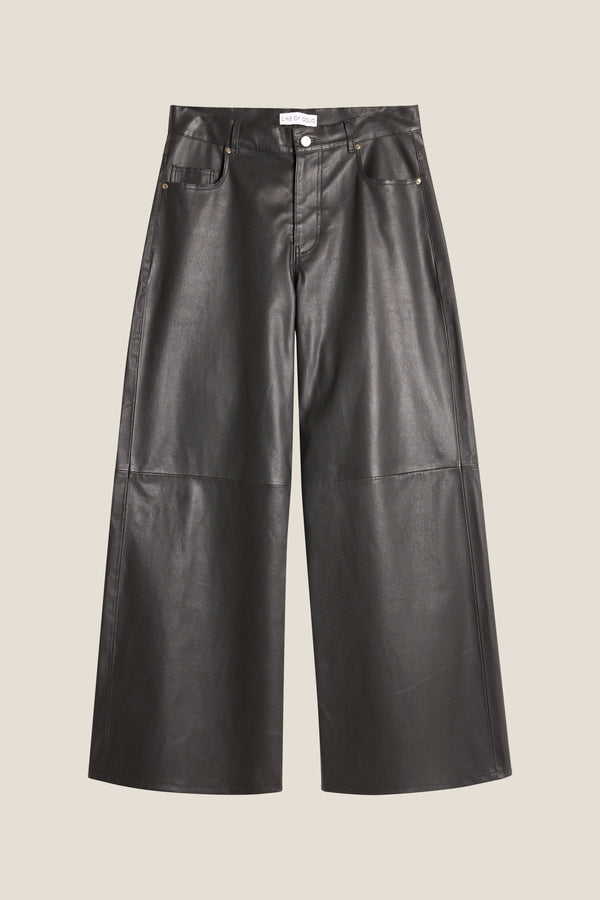 Line Of Oslo St. Barth Leather Leather pant Black 097