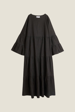 Line Of Oslo Stone Solid Dress Dress Black 097