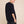 Line Of Oslo Terry Knitted T-shirt Top Black 097