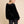 Line Of Oslo Tessa Velvet Top Blouse Black 097