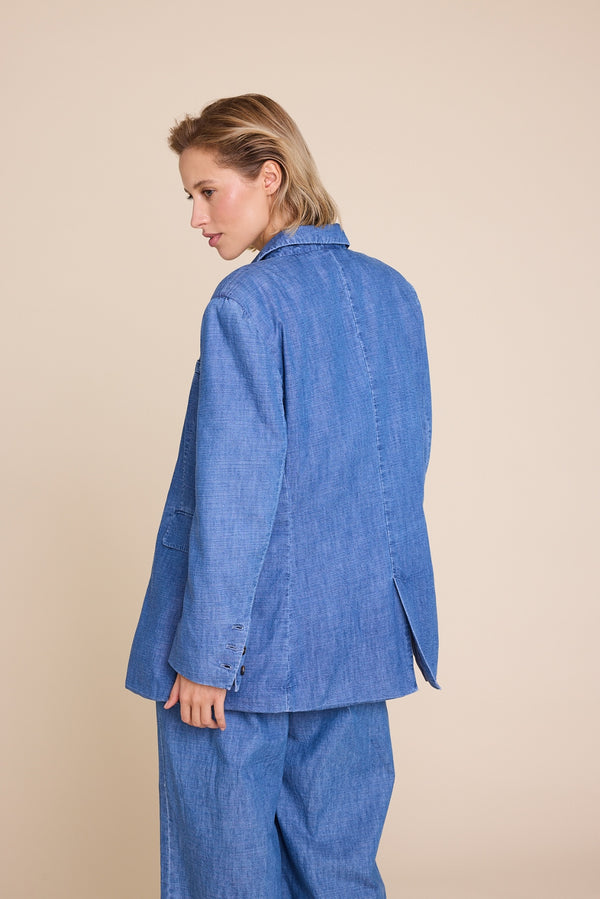 Line Of Oslo The Kid Denim Blazer Blazer Dark denim