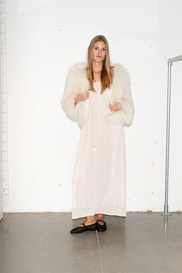 Line Of Oslo Tube Sequins Dress Dress Sand 069
