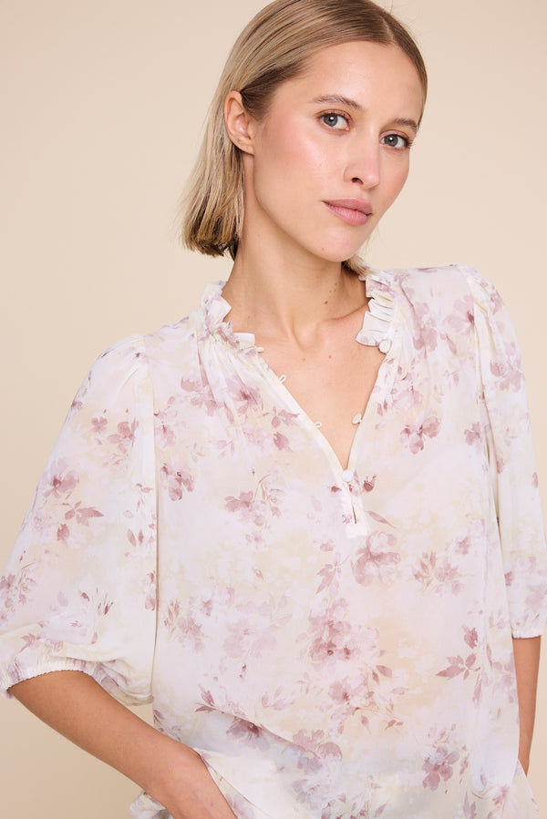 Line Of Oslo Tutti Flower Blouse Blouse Yellow 060
