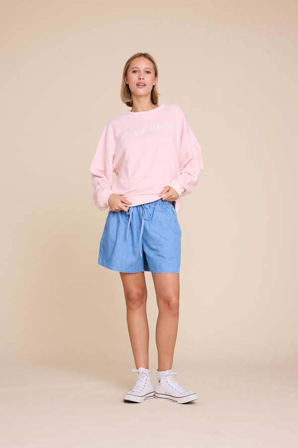 Line Of Oslo Universe Sweater Sweater Pink 002