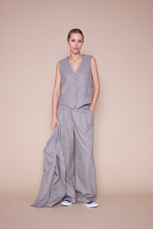 Line Of Oslo Ursula Solid Bukse Trouser Sand 069