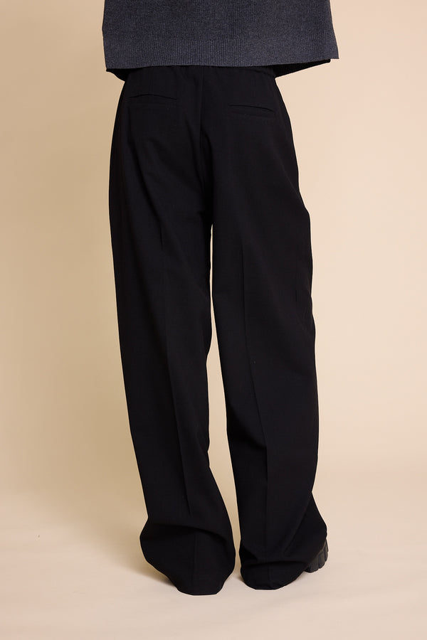 Line Of Oslo Ursula Solid Bukse Trouser Black 097