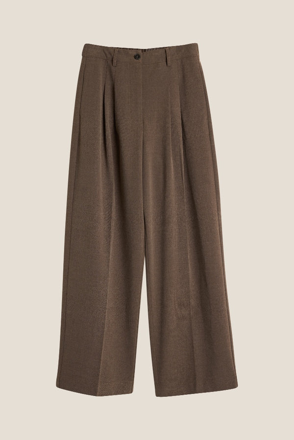 Line Of Oslo Ursula Wool Stripe Trousers Trouser Brown w/ stripe 240