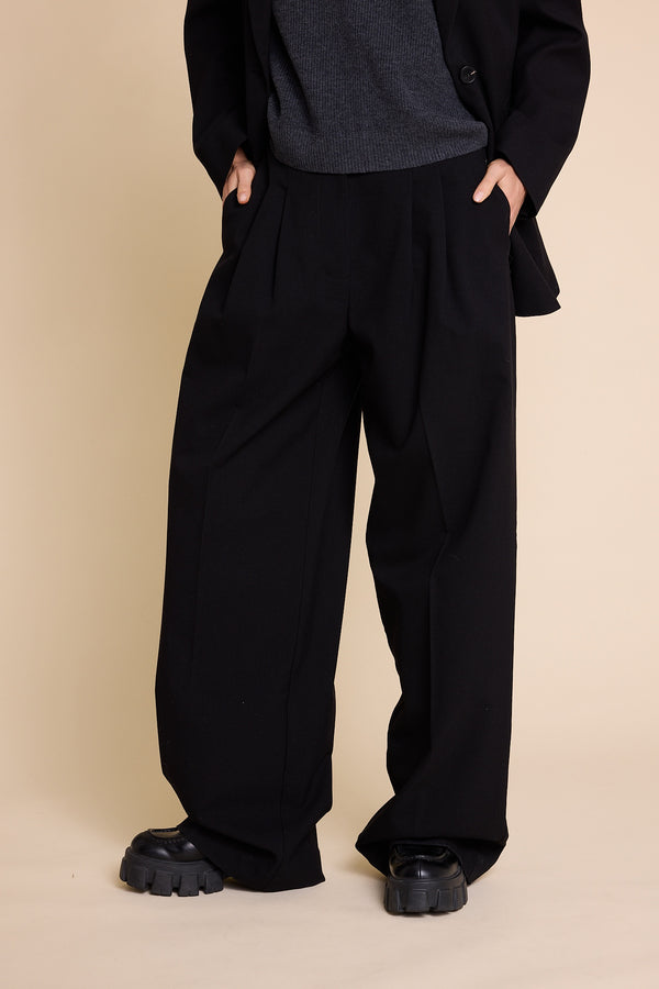 Line Of Oslo Ursula Wool Trousers Trouser Black 097
