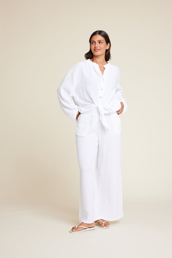 Line Of Oslo Yoko Sweater Top White 001