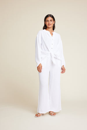 Line Of Oslo Yoko Sweater Top White 001